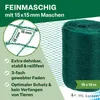 TTL GARDEN Vogelschutznetz 15x15m – 15x15mm HDPE Gartennetz Produktbild-Vorschau 2