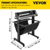 VEVOR Řezačka vinylů Max. Posuv papíru 870 mm, řezačka Náhled obrázku produktu 7