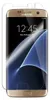A screen protector is shown being applied to a gold Samsung Galaxy S7 phone. Produktbild-Vorschau