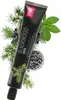 A tube of black toothpaste is shown with natural elements like juniper branches and leaves. Produktbild-Vorschau