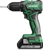 A cordless drill with a battery pack attached, shown against a white background. Produktbild-Vorschau