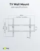 Diagram showing the size specifications of a TV wall mount. Anteprima dell’immagine prodotto
