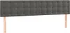 vidaXL Cabeceros, color gris oscuro, 160x5x78/88 cm, Vista previa de la imagen del producto 1