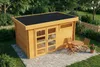 Alpholz Gartenhaus Leandro 394x268cm Imprägn. Pinie mit Produktbild-Vorschau 4