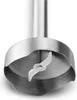 Close-up of the blade and base of an immersion blender. Voir les images du produit