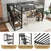 A loft bed with a desk and stairs, shown with close-up views of its features. Anteprima dell’immagine prodotto