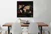 MuchoWow® Poster Weltkarte - Pflanzen - Einfach 75x75 cm - Produktbild-Vorschau 2
