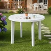 Brooksdale - Tavolo da Esterno, 90x90x72h cm Bianco, 4 Anteprima dell’immagine prodotto 1