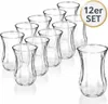 A set of clear glass tea glasses arranged on a white background. Náhľad obrázku produktu