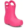 A single pink Crocs rain boot for kids is shown against a white background. Produktbild-Vorschau