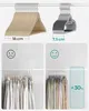 Comparison of different clothes hangers, showing their size and space-saving capabilities. Náhled obrázku produktu