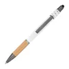 Fidget Touchpen-Kugelschreiber / aus Metall / Farbe: weiß Produktbild-Vorschau 3