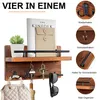 Schlüsselbrett Schlüsselregal aus Holz mit 5 Haken, Produktbild-Vorschau 8