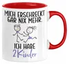 Eltern Mutter Vater Tasse Geschenk von 2 Kindern Lustige Produktbild-Vorschau 1