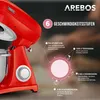 Arebos Küchenmaschine 6L Retro, Rot, 220 - 240 V, Produktbild-Vorschau 3