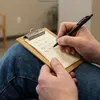 Clipboard drewniany DĘBOWA podkładka A5 ze SREBRNYM klipsem Podgląd zdjęcia produktu 5