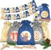 KESSER® Adventskalender zum Befüllen 24 Jutebeutel Produktbild-Vorschau 1