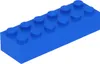 100x klocek LEGO 2x6, niebieski Podgląd zdjęcia produktu 1