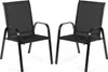 COSTWAY Lot de 2 chaises de jardin avec accoudoirs, chaises Voir les images du produit 1