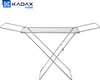 A silver metal clothes drying rack is shown against a white background. Anteprima dell’immagine prodotto