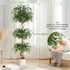 Ficus artificiel, tronc courbé Ficus artificiel avec pot Voir les images du produit 5