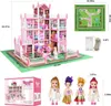 Puppenhaus Traumhaus für Mädchen,Spielzeuge ab 6 Jahren Produktbild-Vorschau 4