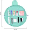 Intirilife Cosmetic Bag in SKY BLUE - Okrúhla Náhľad obrázku produktu 6