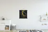 MuchoWow® Textilposter Rostock - Stadtplan - Gold - Karte - Produktbild-Vorschau 2
