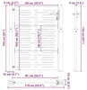 vidaXL Tuinpoort, zwart, 110 x 155 cm, gepoedercoat staal Productafbeelding-voorbeeld 8