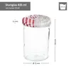 50er Set Sturzglas 435 ml To 82 Deckel Holz Herz rot incl. Produktbild-Vorschau 5
