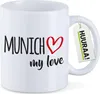 Huuraa Kaffeetasse Munich my love 330ml Weiß Keramik Produktbild-Vorschau 1