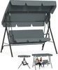 UISEBRT Balancelle hollywoodienne 3 places anthracite, Voir les images du produit 1