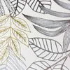 Kurzflorteppich Creme mit Blätterdesign Glanzoptik weich Produktbild-Vorschau 2