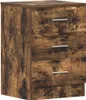 vidaXL Noční stolek Smoked Oak 38x35x56 cm výrobek ze dřeva Náhled obrázku produktu 2