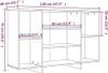 vidaXL Kredens dąb wędzony 120x30x75 cm materiał Podgląd zdjęcia produktu 7