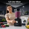 Heinner HFP-750BK, 1,2 l, Czarny, Obrotowy, 1,8 l, Stal Podgląd zdjęcia produktu 7