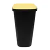 Abfalleimer schwarz mit farbigem Klappdeckel 3er Set - 35 L Produktbild-Vorschau 5