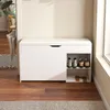 Clinvia Schuhbank mit Stauraum, Flurbank Weiß, 100x30x52cm, Produktbild-Vorschau 1