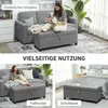 HOMCOM Zitbank met opbergruimte, beklede bank met Productafbeelding-voorbeeld 8