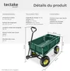 Chariot de jardin 350 kg - vert Voir les images du produit 6