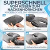 Heimwert Reisekissen - 2in1 Memory Foam Nackenkissen Produktbild-Vorschau 8