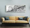 Quadro islamico Allah 60x180 cm, calligrafia araba su marmo Anteprima dell’immagine prodotto 1