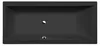 Polysan CLEO rechthoekige badkuip, 180x80x48 cm, mat zwart Productafbeelding-voorbeeld 1