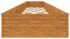 vidaXL Kosz na śmieci 770x100x36 cm Cortenstahl Podgląd zdjęcia produktu 4