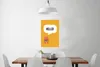 MuchoWow® Poster Roboter mit einer Textwolke "Hallo!" vor Produktbild-Vorschau 2