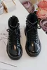 Lackierte Kinderstiefel mit Reißverschluss Schwarz Tibbie Produktbild-Vorschau 3