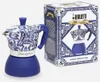 Bialetti 5356, Moka konvička, 0,19 l, Modrá, Bílá, Hliník, Náhled obrázku produktu 4