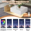 STILVORA Couchtische Hochglanz Satztisch mit LED-Licht, Produktbild-Vorschau 4