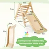 COSTWAY Kletterdreieck mit Rutsche, Klettergerüst aus Holz, Produktbild-Vorschau 7
