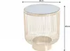 Couchtisch 40cm Glas Gold Design Tisch Modern Wohnzimmer Produktbild-Vorschau 7